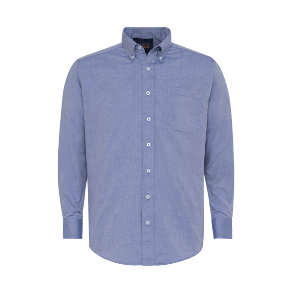 Oxford Thai Blue Long Sleeve Shirt For Men